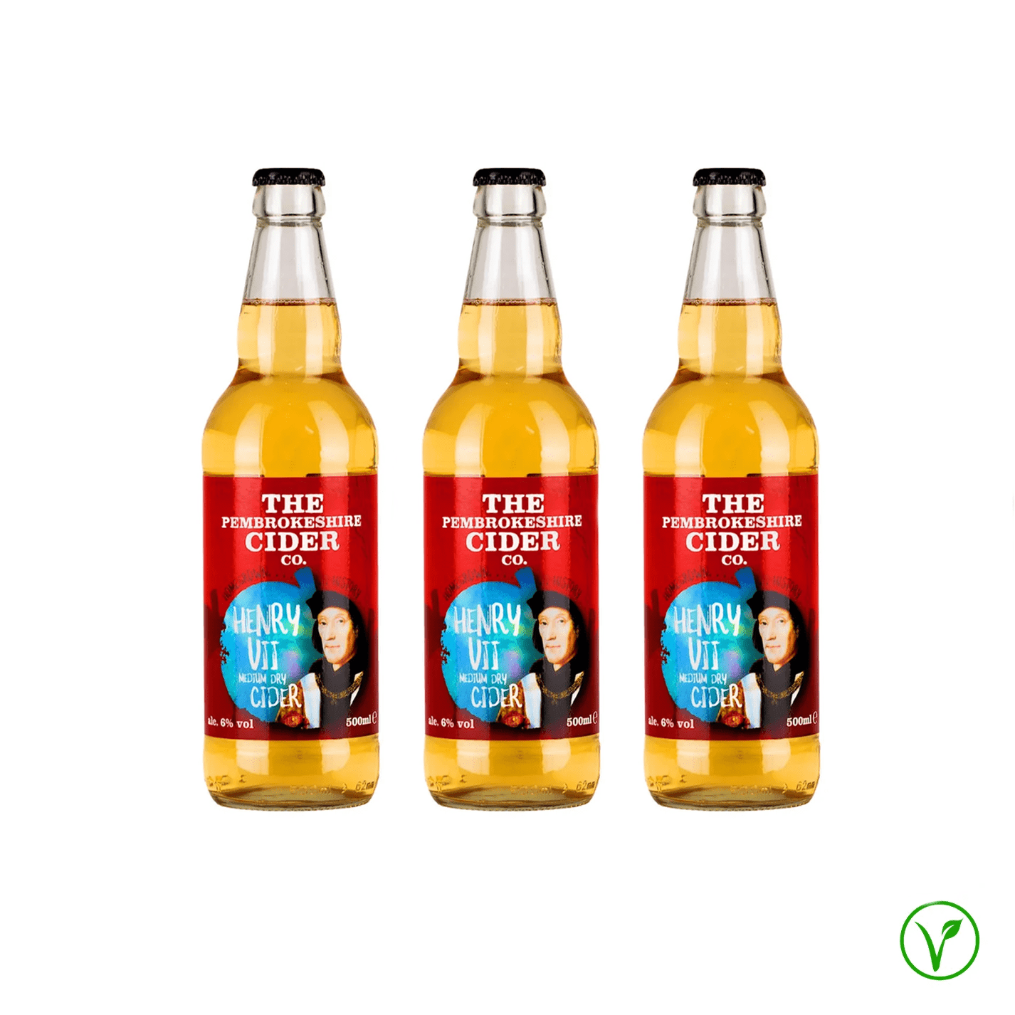 Henry VII Medium\Dry Carbonated Cider Case of 3 Cider