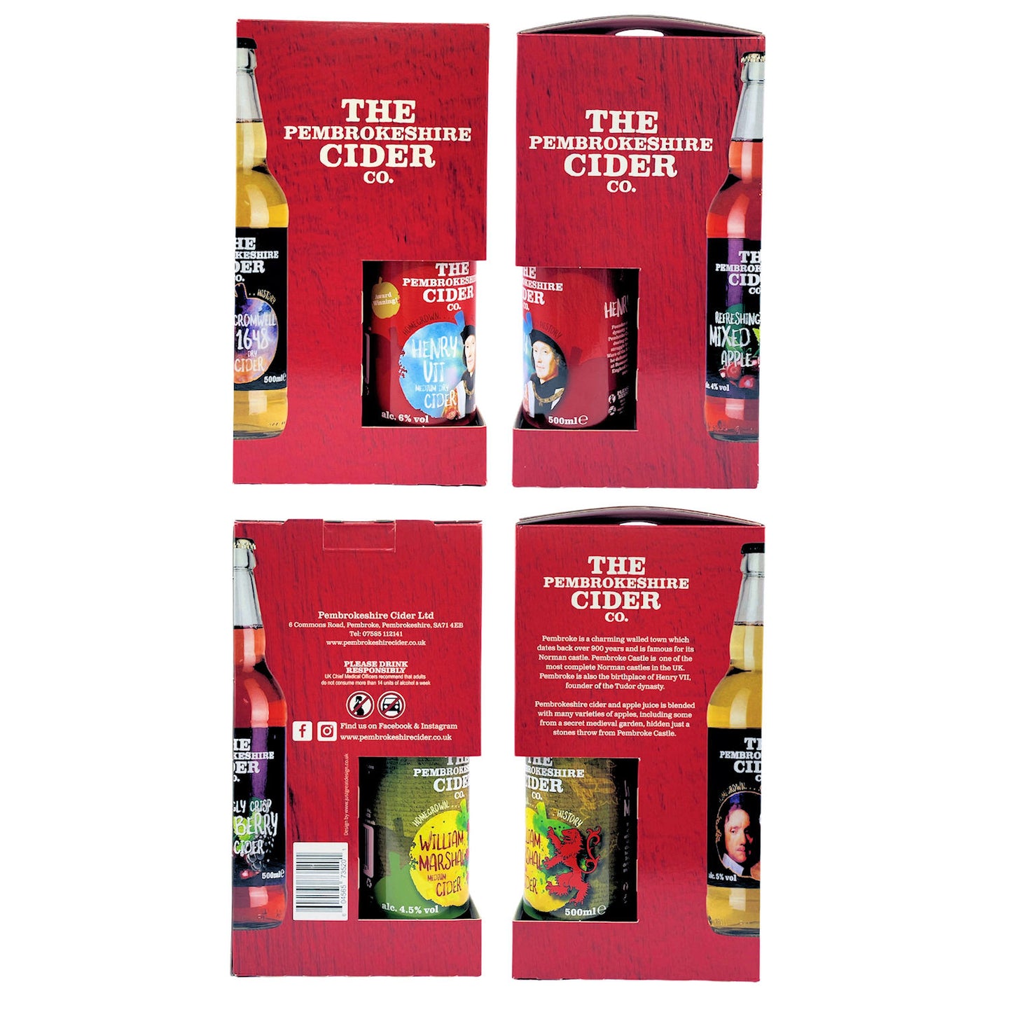 4 x Bottle Gift Pack Sides