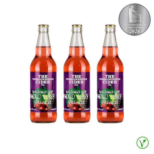 Mixed Berry Fruit Cider, Carbonised (Case of 3)