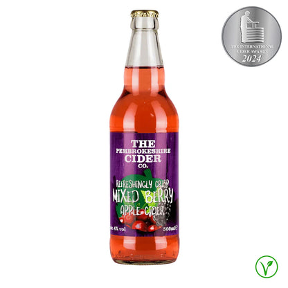Mixed Berry Fruit Cider, Carbonised (Case of 12)
